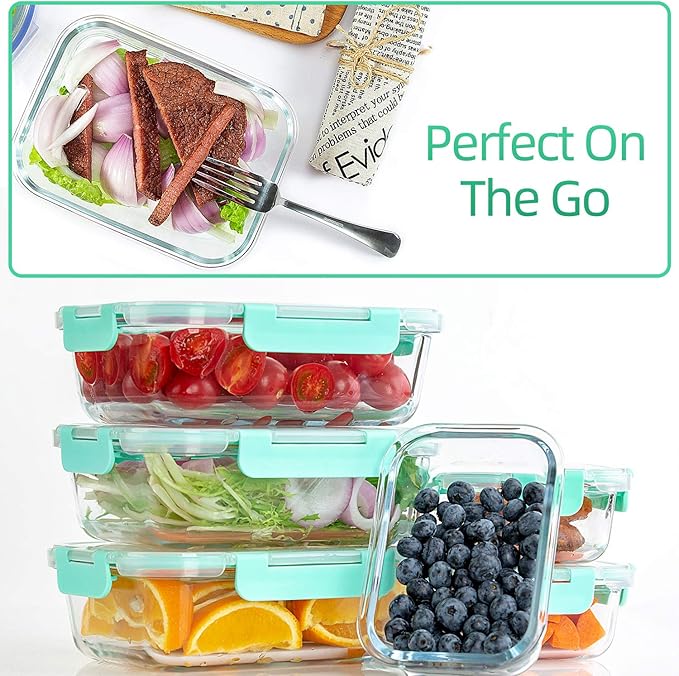 C CREST Glass Food Storage Containers
