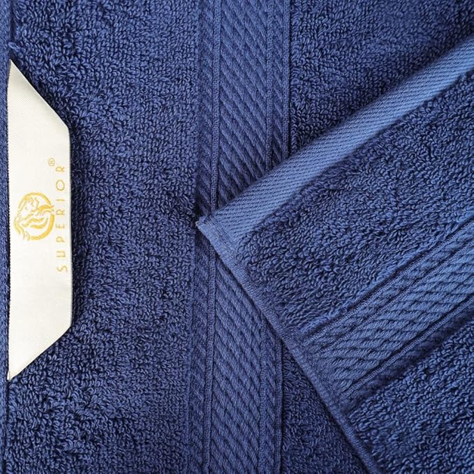 Superior Egyptian Cotton Pile Face Towel/Washcloth Set of 6, Ultra Soft Luxury