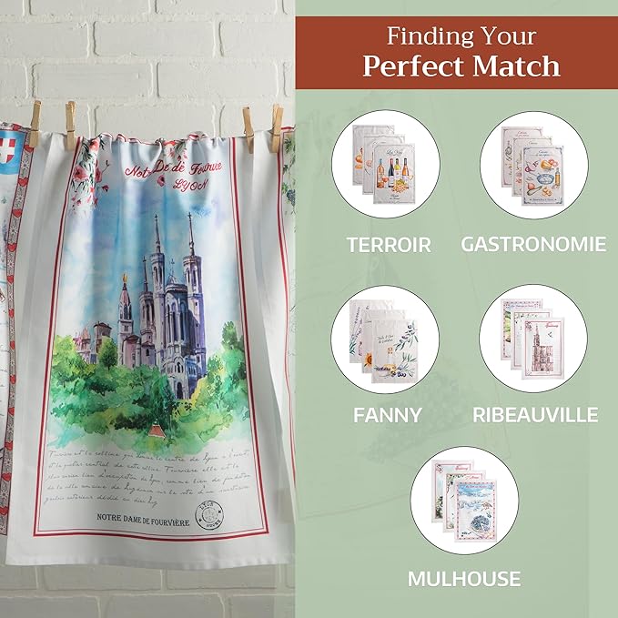 Maison d' Hermine Kitchen Towels Set of 3 100% Cotton 27.50" x 20" Reusable