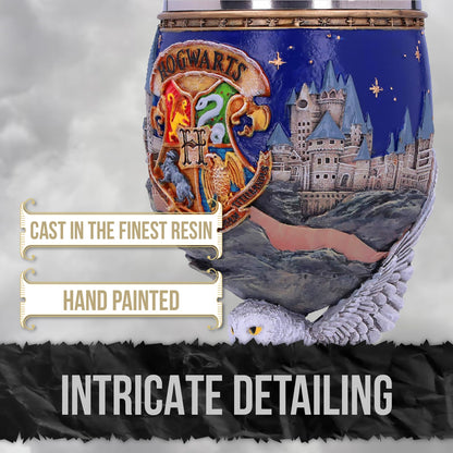 Nemesis Now Harry Potter Goblet, Hand Painted Harry Potter Collectible Chalice, Wizarding Wrold Cup, Ideal Gift for Potterheads - Hogwarts