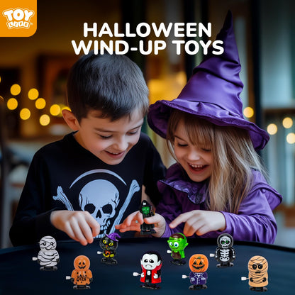 TOY Life 13 Pcs Halloween Wind Up Toys Halloween Party Favors for Kids Toddler Halloween Bulk Toys for Treat Bags Halloween Goodies Bag Stuffers Fillers Halloween Treats Toys for Kids Boys Girls