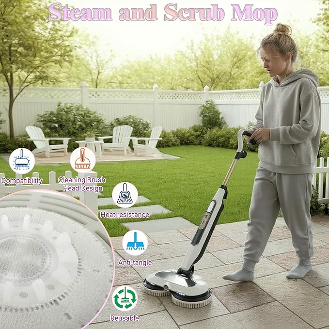 Steam Cleaner Mop Replacement Brush Heads
