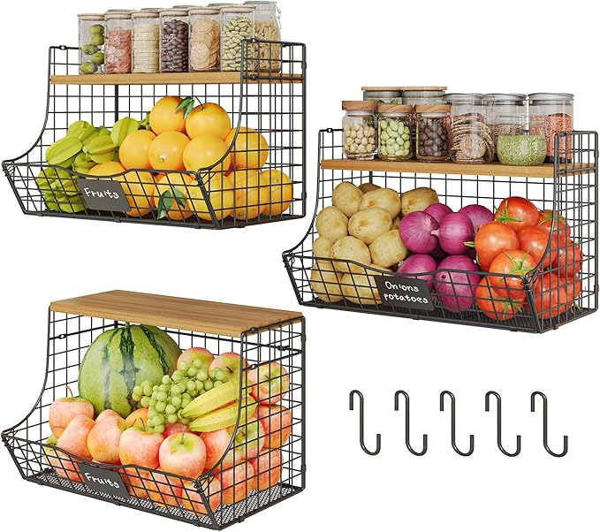 Extra Large Fruit Basket for Kitchen