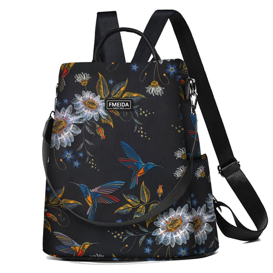 Fmeida Backpack Womens Anti Theft Travel Rucksack Shoulder Bag Ladies Handbag