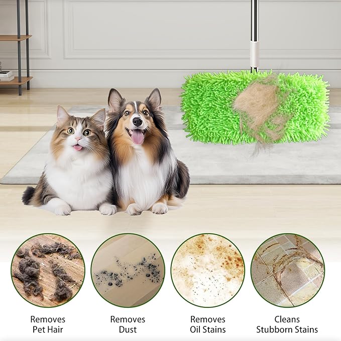 3 Pack Reusable Microfiber Mop Pads Compatible