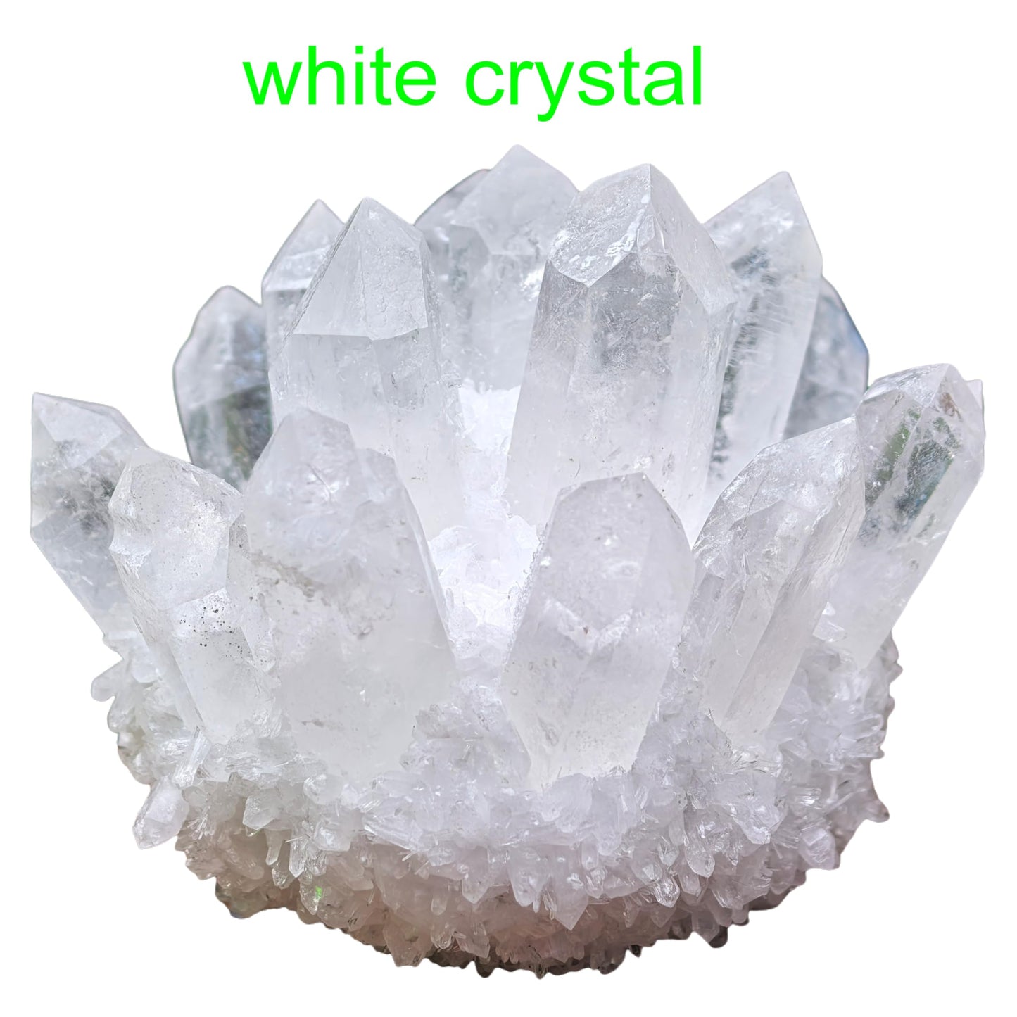 Natural Crystal Cluster Quartz Carved Crystal Sculpture Reiki Healing Stone Home Decor Mineral Specimen Crystal Gift Collection (white crystal)