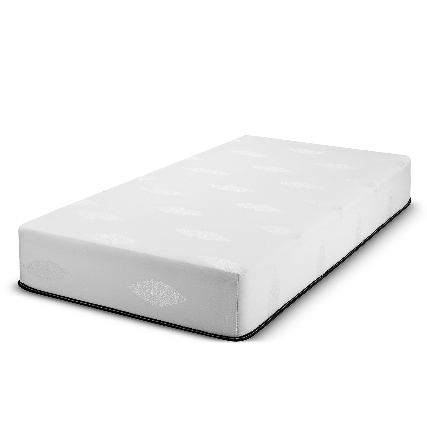 Fortnight Bedding 10 inch Twin XL Gel Infused Memory Foam Mattress with White Stretch Knit Fabric - CertiPUR-US Foam – 10 Year Warranty - Made in USA