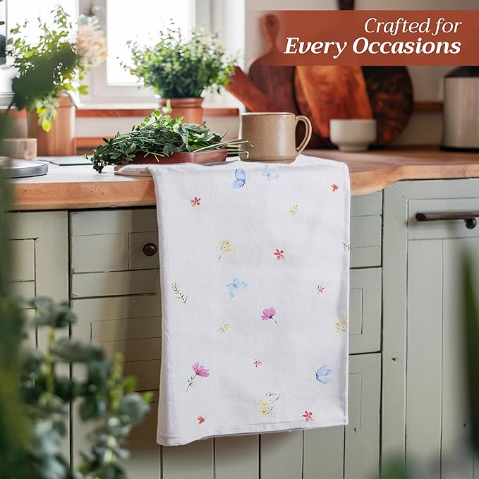 Maison d' Hermine Kitchen Towels Set of 3 100% Cotton 27.50" x 20" Reusable