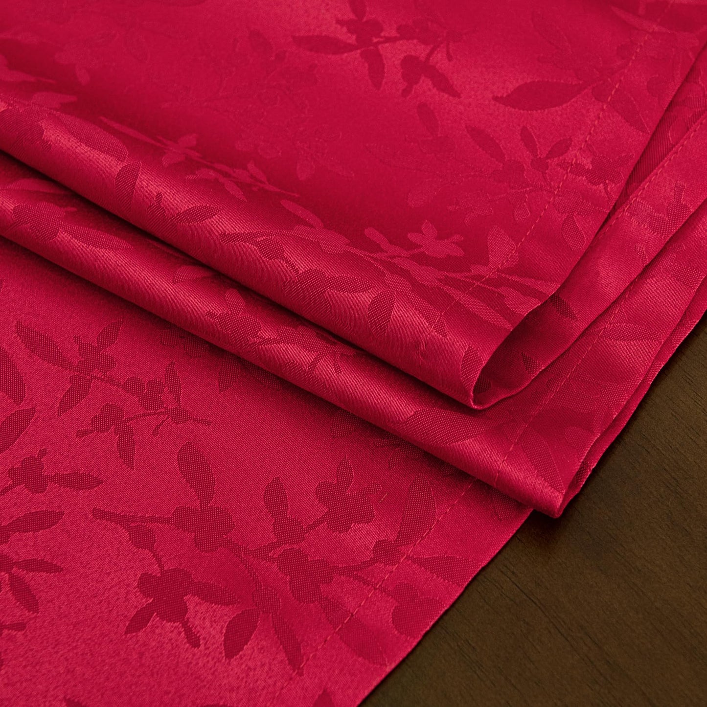 Joyfol Day Red Christmas Jacquard Table Runners,Waterproof Table Runner for Xmas Holiday Winter Festival Kitchen Dining Tabletop Decoration(14 x 72 Inch)