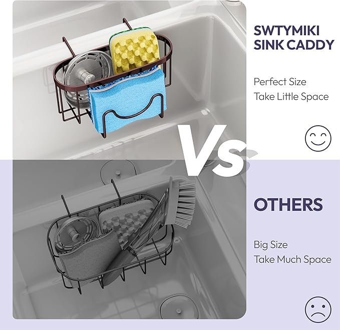 SWTYMIKI Sponge Holder for Kitchen Sink
