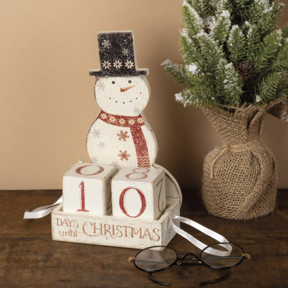 Primitives by Kathy Nordic Countdown Block, Snowman