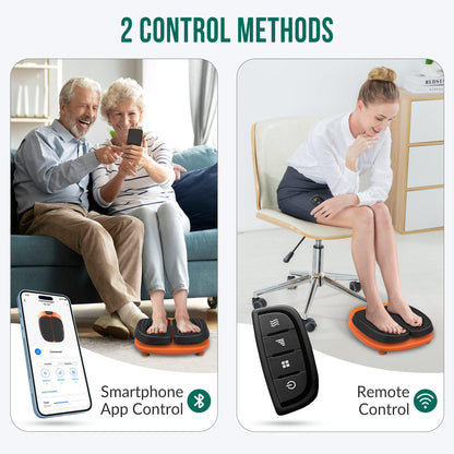 Snailax Vibration Foot Massager with Heat,Remote Control,Adjustable Vibration Speed Electric Massager Machine for Circulation,Plantar Fasciitis, Pain