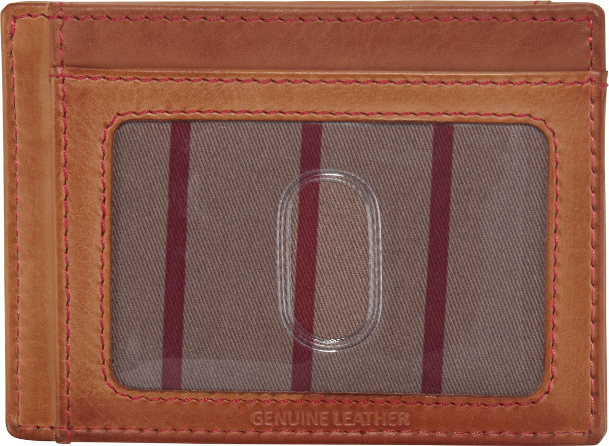 Rawlings mens Front Pocket Wallet Collection | Genuine Leather | Multiple Styles & Colors Light Brown | Cash Pocket | Baseball Stitch