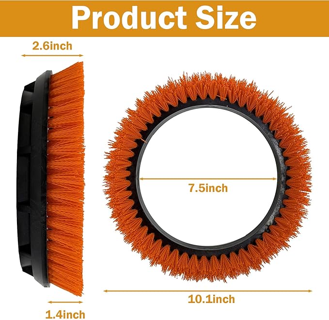 237047 Scrub Orbiter Brush for ORB550MC Orbiter Floor Machine, Heavy-Duty Brush