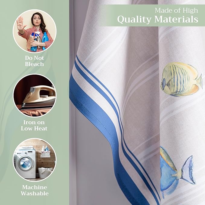 Maison d' Hermine Kitchen Towels Set of 3 100% Cotton 27.50" x 20" Reusable