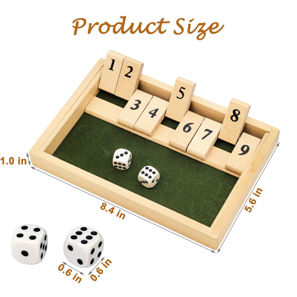 PHIELEY Alzheimers Products for Elderly, 9 Numbers Memory Games for Dementia Patients Seniors, Wooden Shut The Box Dementia Products for Elderly, Fidget Sensory Busy Board Gadgets Gifts Activities