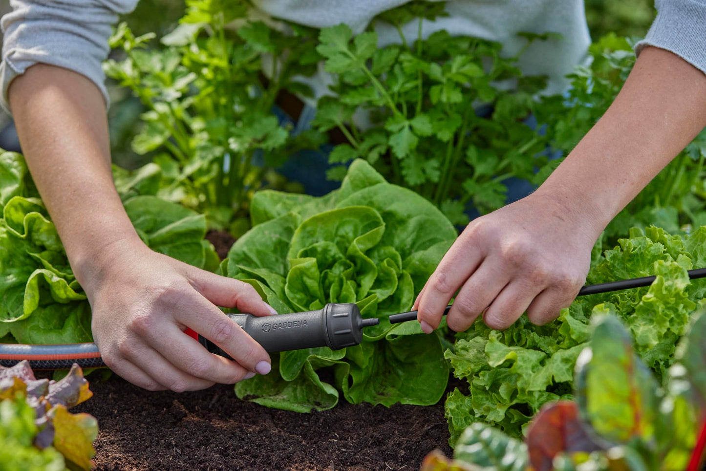 Gardena Micro-Drip-System Master Unit 1000: Starting unit for the automatic irrigation system, reduces pressure and filters the water, simple connection technology (13333-20)