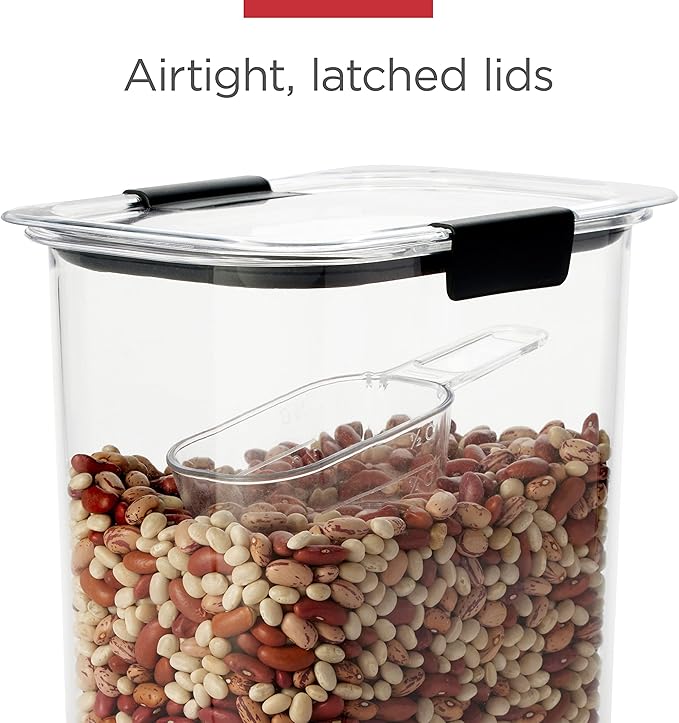 Rubbermaid Brilliance Airtight Cereal Food Storage Container, Shatterproof