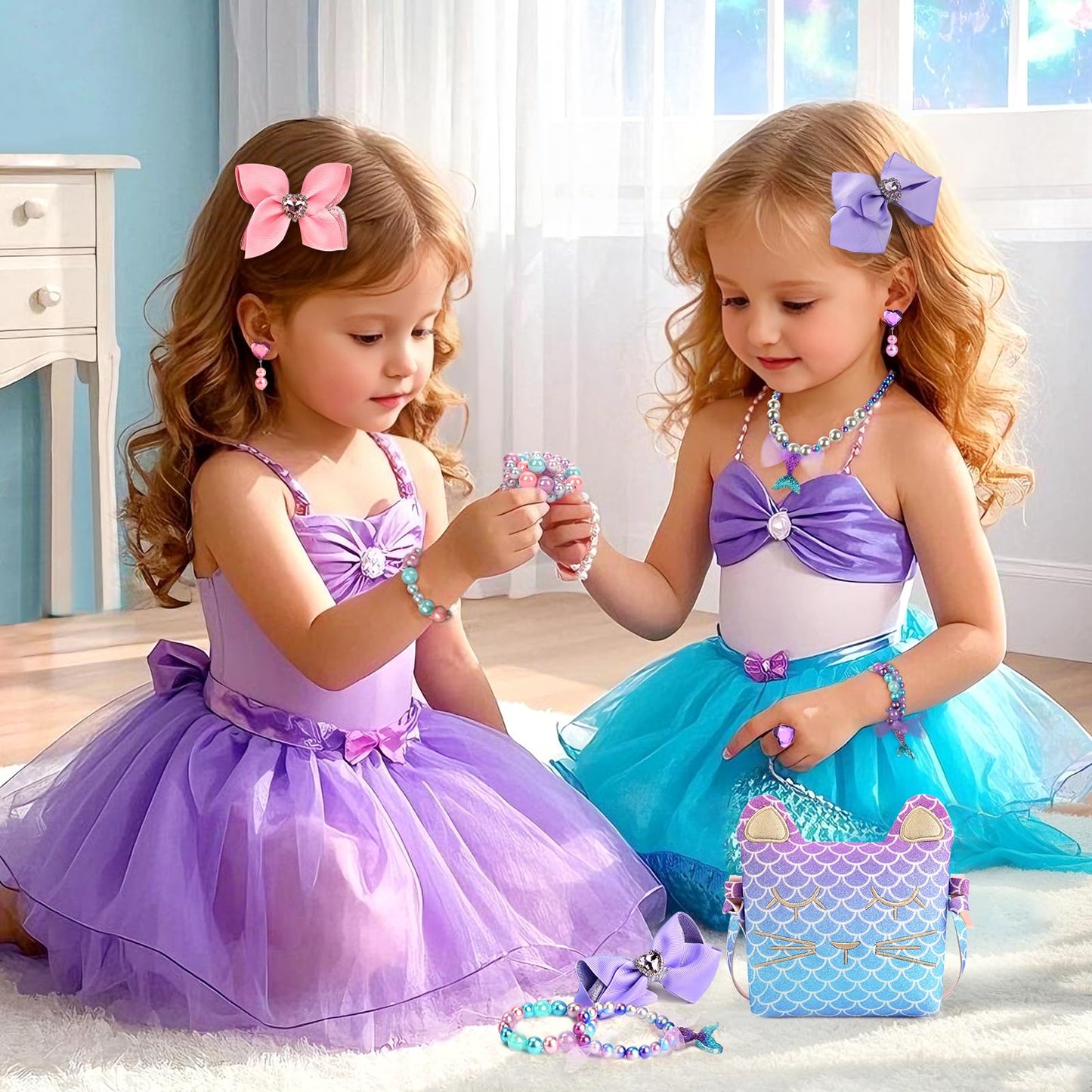 mibasies Toodler Girl Toys Gifts for 2 3 4 5 6 7 8 Years Old Girls Birthday, Easter Basket Essentials Stuffers Little Girl Vanity Set