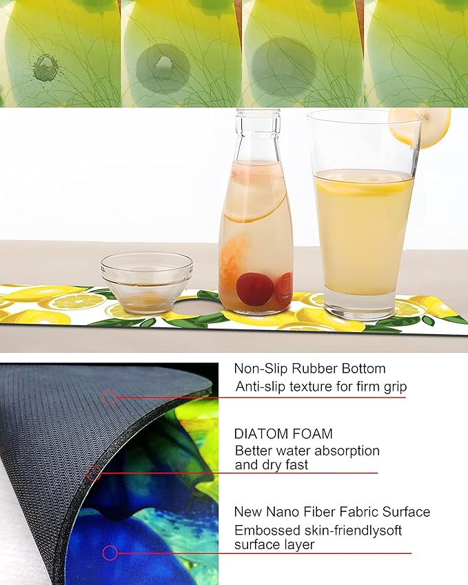 Kitchen Sink Splash Guard Faucet Mat Super Absorbent Fast Drying Mat Sink