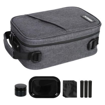 HOMEAL Smell Proof Stash Box，Smell Proof Containers with Combination Lock,Smell Proof Box,Smell Proof Stash Bag for Travel Gift for Man Women Dark Grey
