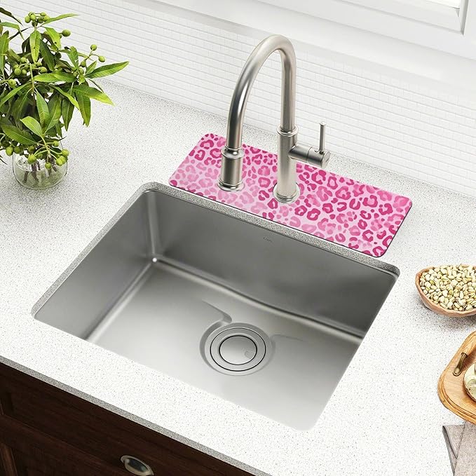 Kitchen Sink Splash Guard 1 PC 14.7 Inch Sink Faucet Mat Splash Guard