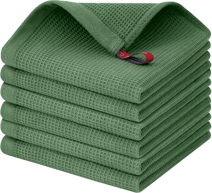 Homaxy 100% Cotton Waffle Weave Dish Cloths