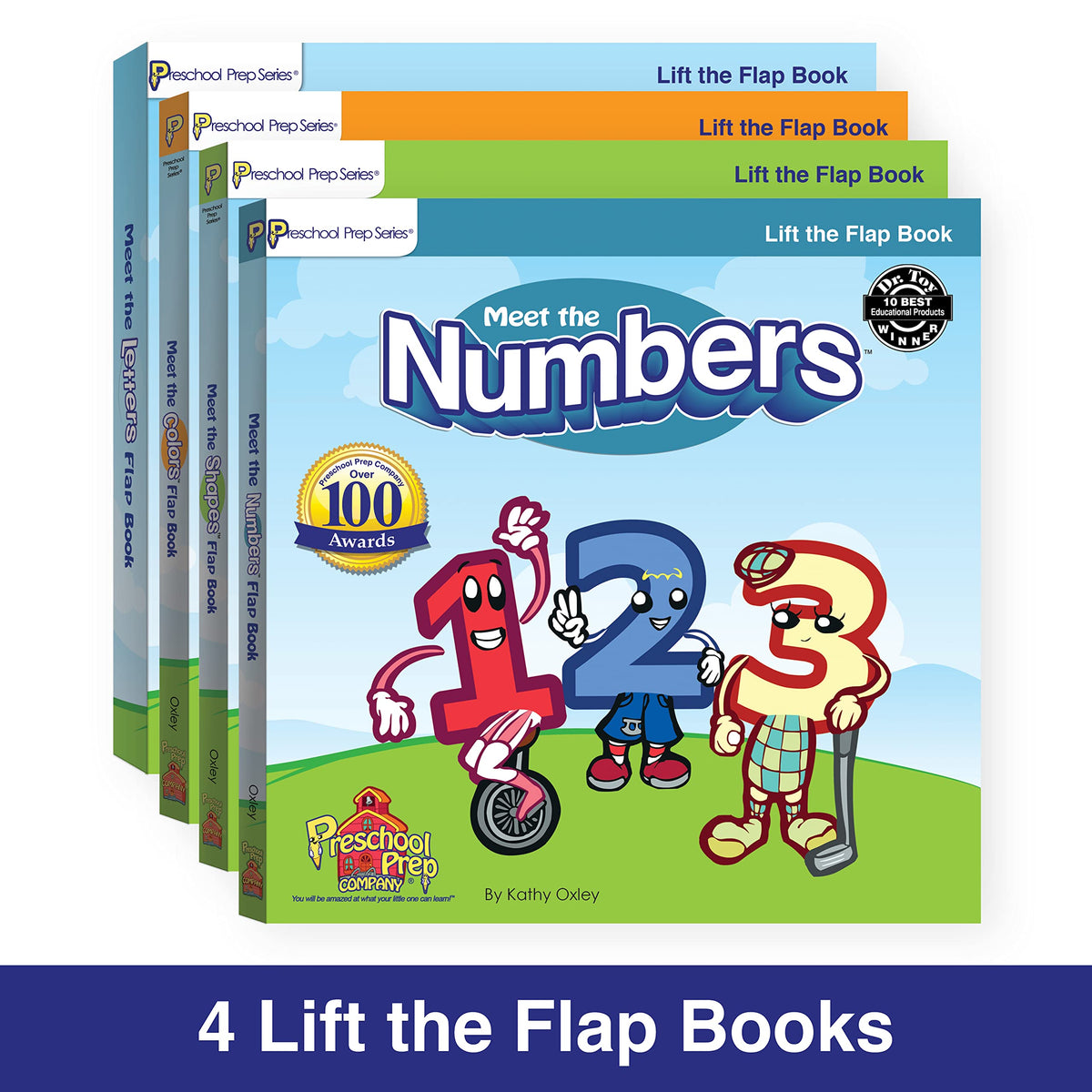 Preschool Prep Pack: Meet The Letters Numbers, Shapes & Colors Big Set! - Bundle with Flashcards, Coloring, Board, & Flap Books, Basic Skills Workbook, & Video Downloads!