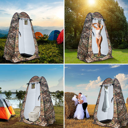 anngrowy Pop Up Privacy Tent for Shower Portable Outdoor Camping Bathroom Toilet Changing Dressing Room Privacy Shelters Room for Hiking and Beach Sun Shelter Picnic Fishing– UPF40+ Waterproof