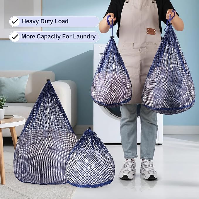 4Pcs Mesh Laundry Bags Washing Machine Mesh Wash Bags