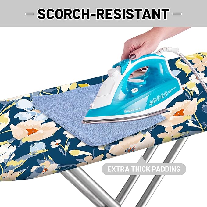 Extra Thick Ironing Board Cover and Pad, 15x54 Ironing Board Cover, Resist