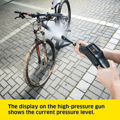Kärcher K 3 Power Control pressure washer, pressure: max. 120 bar, flow rate: 380 l/h, area coverage: 25 m²/h, water filter, weight: 4.4 kg, high-pressure hose and gun, dirt blaster, spray lance