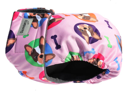 Glenndarcy No Tailhole Dog Season Nappy - French Bulldog - Frenchies Medium Pants only