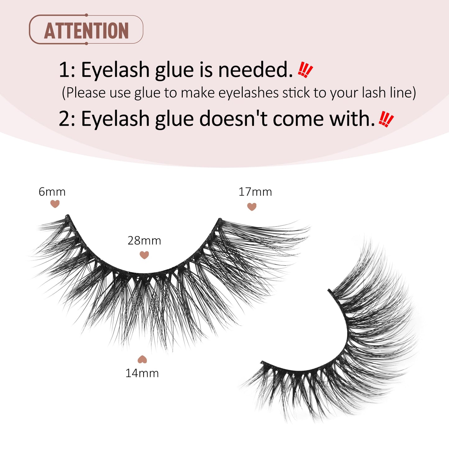 Onlyall Cat Eye Lashes Mink Lashes Fluffy Eyelashes Cat Eye False Lashes Fox Eye Lashes 7 Pairs F02