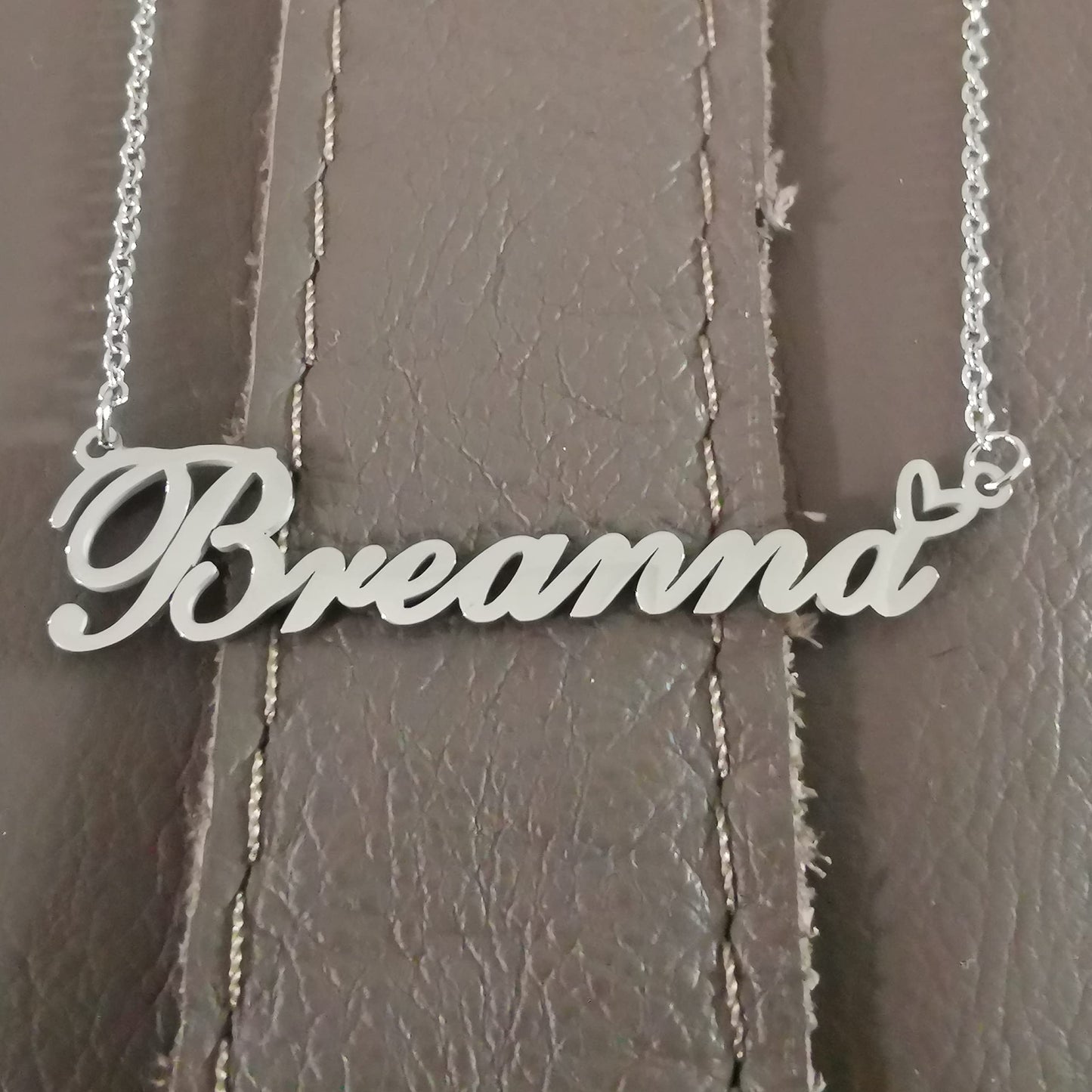 A168A Juan Custom Name Necklace Customized Personalized Plated Name Necklace for Mother Daughter Christmas New Year Silver