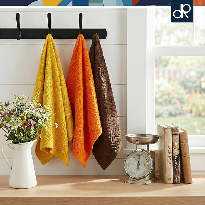 DecorRack 100% Cotton Kitchen Towels