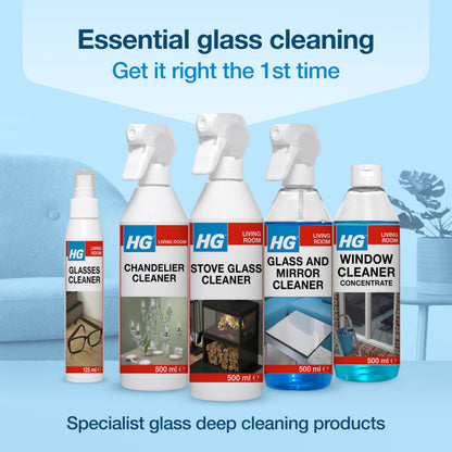 HG Stove Glass Cleaner Spray – Effective Fireplace, Oven & Hearth Cleaner for Soot, Tar & Grease – 500ml