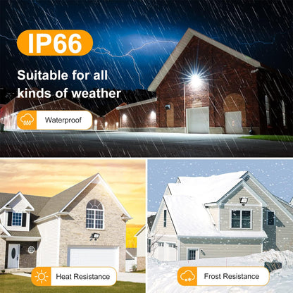 MEIKEE Security Lights with Motion Sensor 15W PIR Light Super Bright 1200 Lumen LED Sensor Flood Lights Outdoor IP66 Waterproof Daylight White Wall Light Perfect for Garage Garden Forecourt Hallway