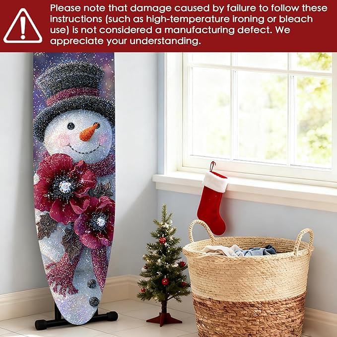 Nuxovilar Ironing Board Cover Winter Snowman