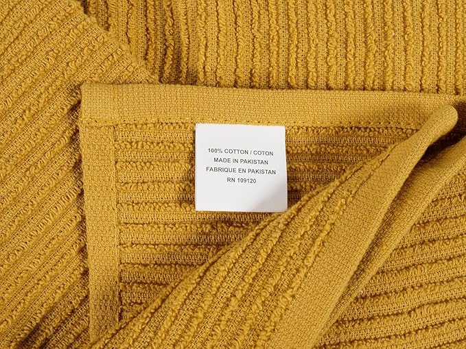 KAF Home Premium Kitchen Towels, Large 100% Cotton, Flat & Terry Absorbent Dish