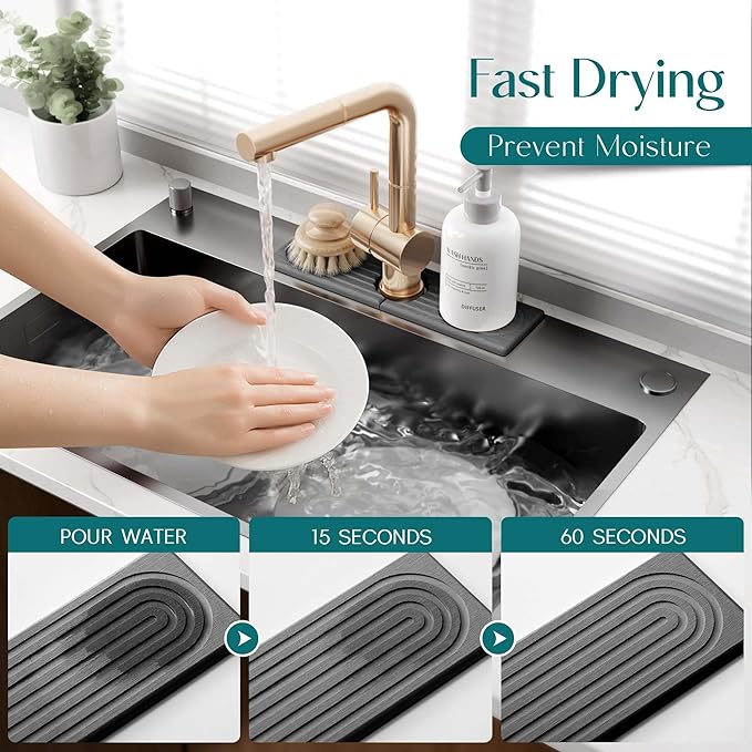 Diatomite Kitchen Faucet Mat