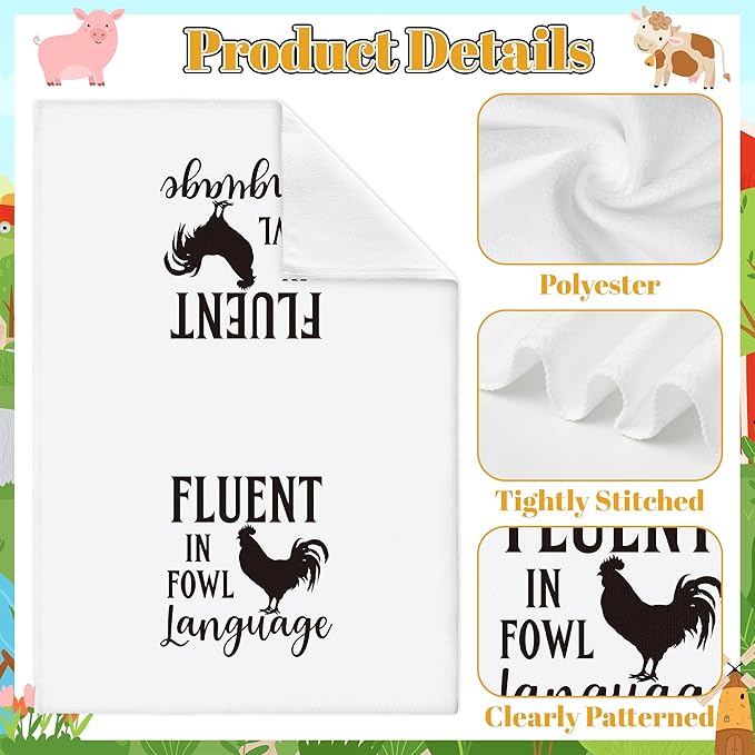 GROBRO7 Farm Animals Hand Towel