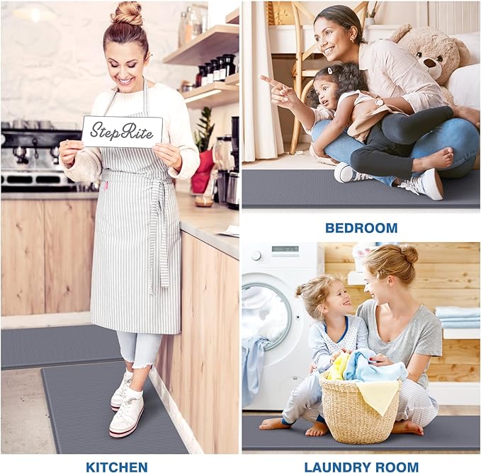 StepRite Kitchen Mats, Cushioned Anti Fatigue Kitchen Mats