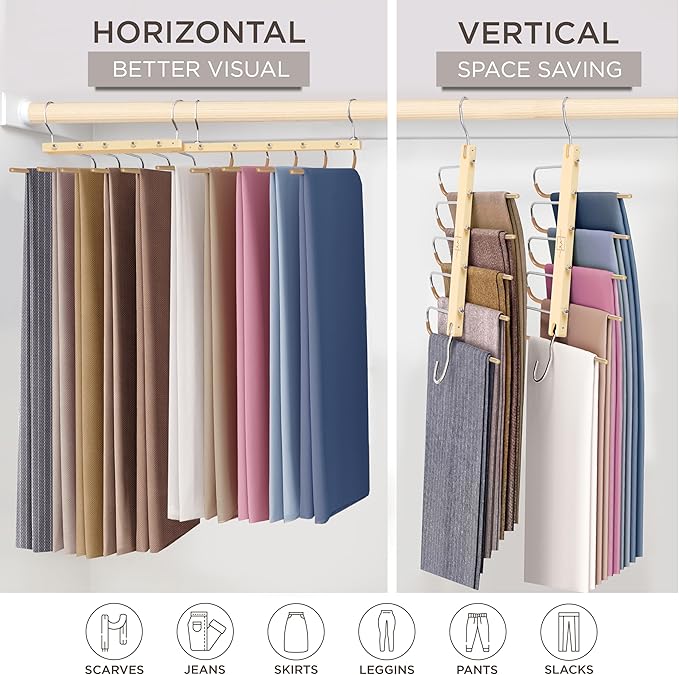 MORALVE Pants Hangers Space Saving