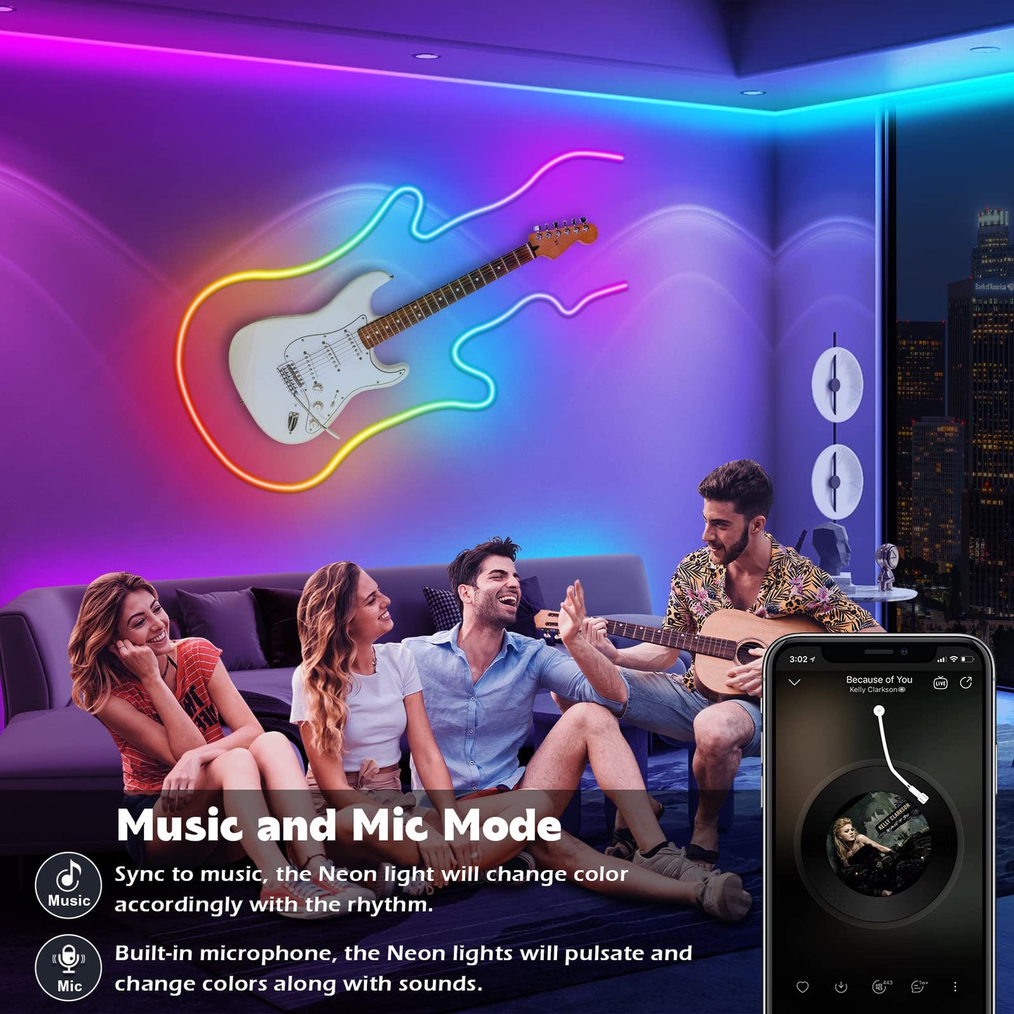 AILBTON 20Ft Neon Rope Lights,Flexible Led Rope Lights Control with App/Remote,Multiple Modes Music Sync Gaming RGB Led Neon Lights for Bedroom Outdoor