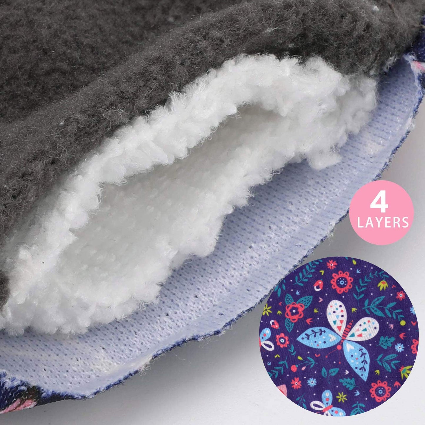 Reusable Menstrual Pads (7 in 1, 25.4cm 4 Layers), Bamboo Cloth Pads for Heavy Flow with Wet Bag, Large Sanitary Pads Set with Wings, Washable Overnight Cloth Panty Liners Period Pads