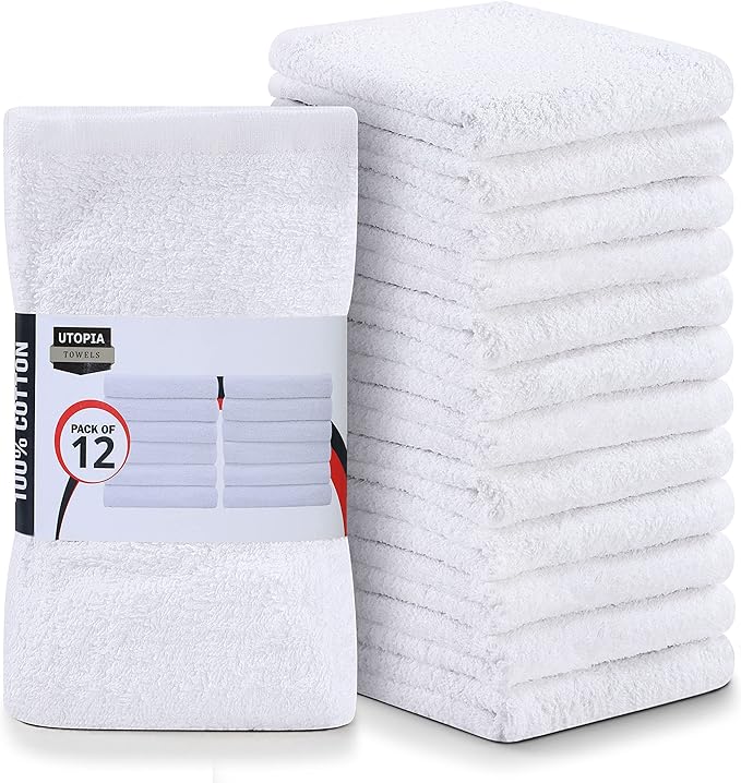 Utopia Towels Kitchen Bar Mops, 16 by 19 Inches, 100% Cotton Super Absorbent