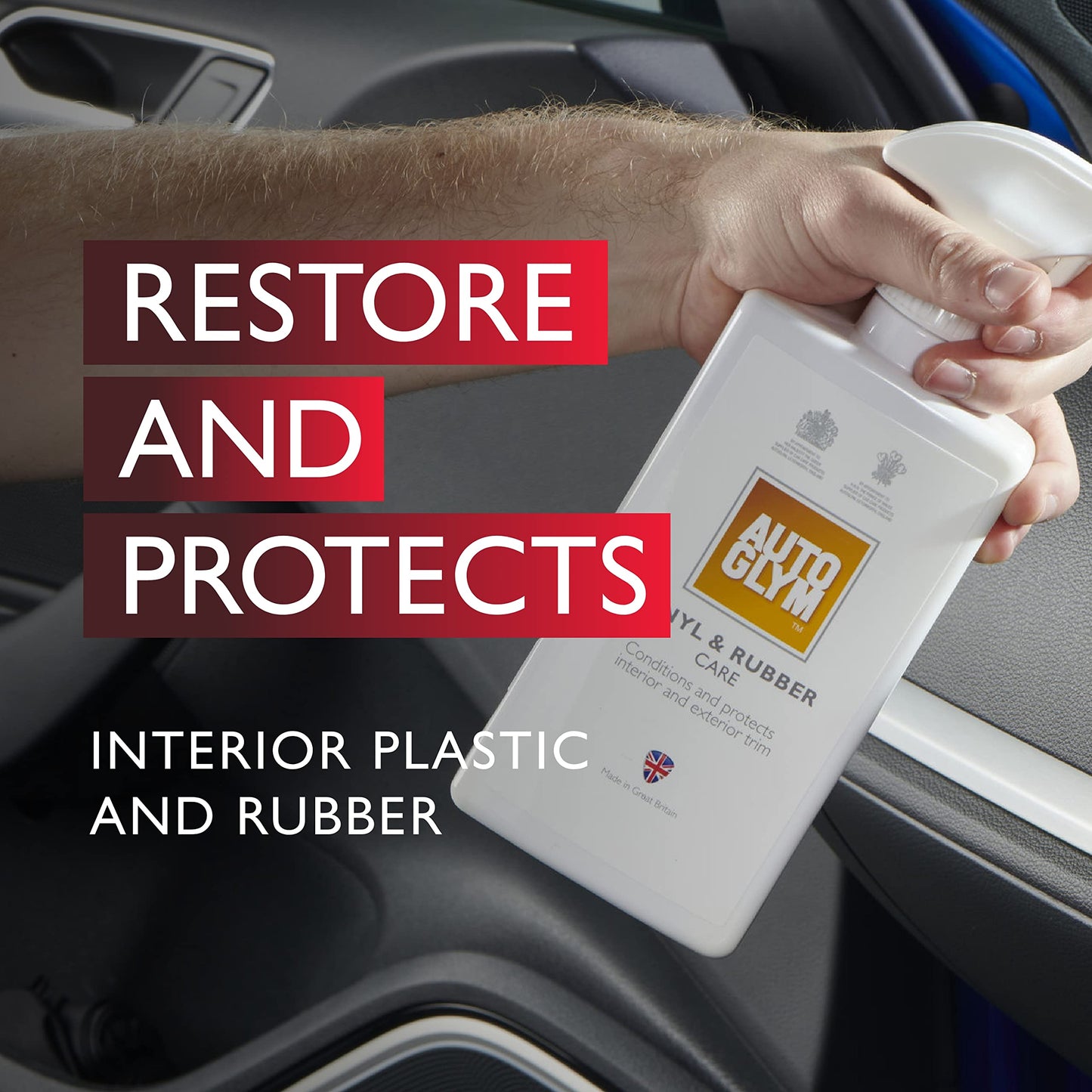 Autoglym The Collection - Perfect Interiors -- The Ideal Car Cleaning Kit That Includes Interior Shampoo, Fast Glass, and Vinyl & Rubber Care