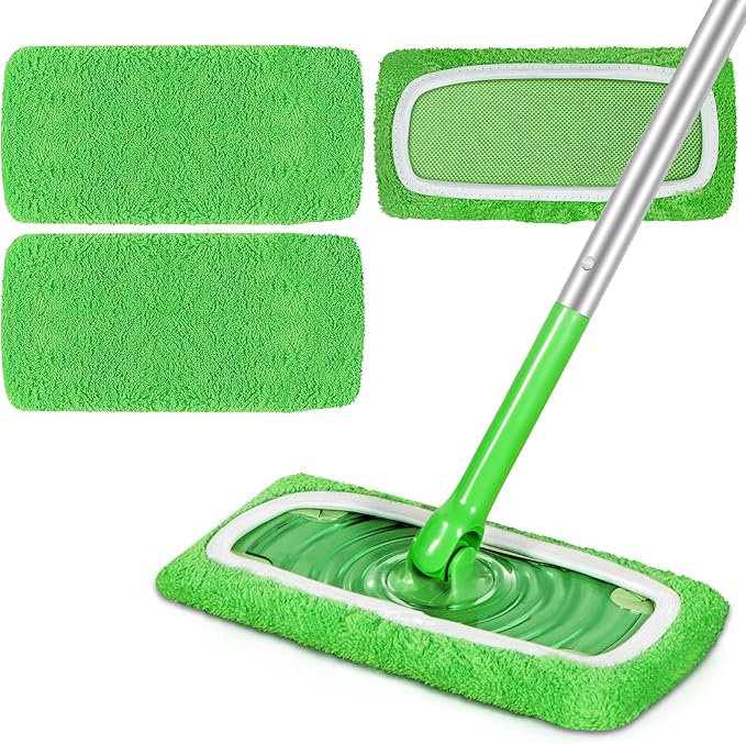 Reusable Microfiber Mop Pads Compatible