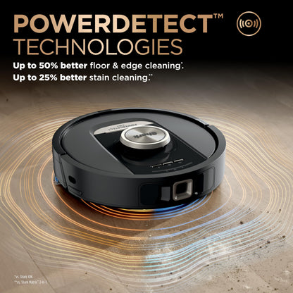 Shark Robot Vacuum & Mop Combo, PowerDetect NeverTouch Pro,Self-Emptying,Self-Refill with Self-Clean Pad Wash & Dry, 60-Day Debris Capacity,30-Day Refill Tank, 5PowerDetect Technologies,White,AV2800ZE